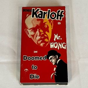 Mr. Wong in doomed to die VHS tape VCR movie VCR home video